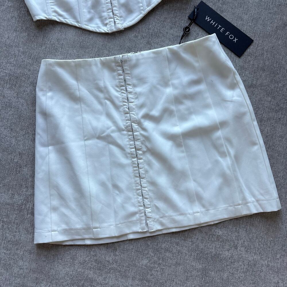 NWT White Fox White Corset Set Dress - Picture 3 of 8